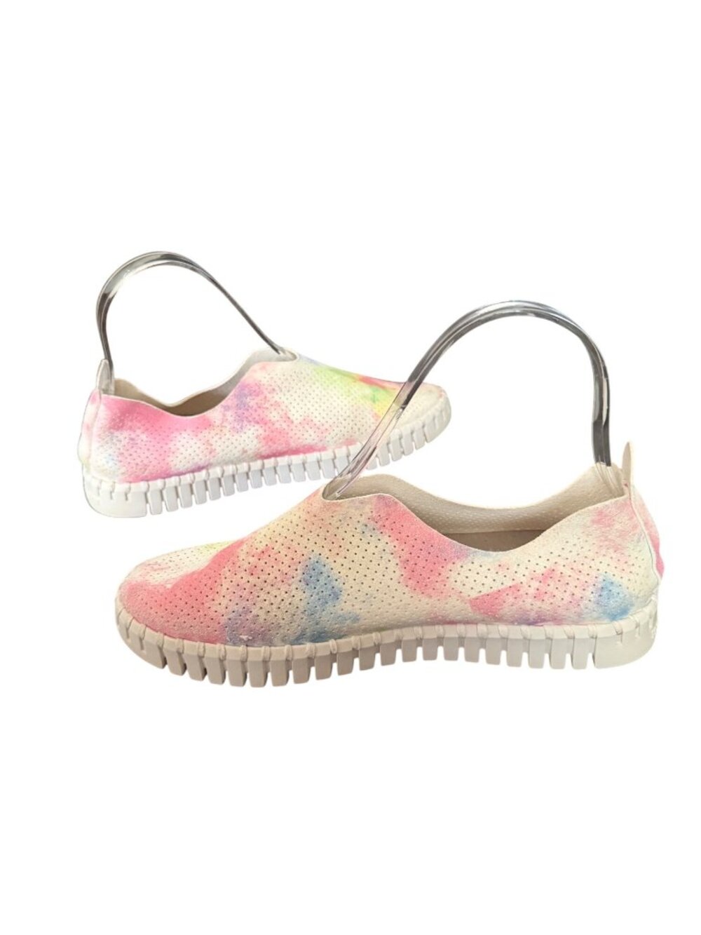 Ilse Jacobsen Tulip Womens Slip-On Shoes Size 36/6 Multicolor Tie-Dye Perforated - Picture 3 of 7